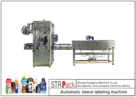 Automatyczne drukowanie Napełnianie termokurczliwej maszyny do etykietowania rękawów Obkurczanie szyjki butelki